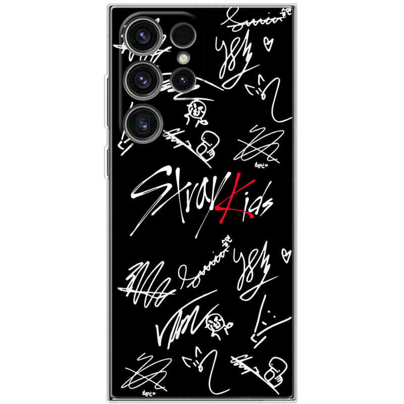 Чехол BoxFace Samsung Galaxy S24 Ultra Stray Kids автограф