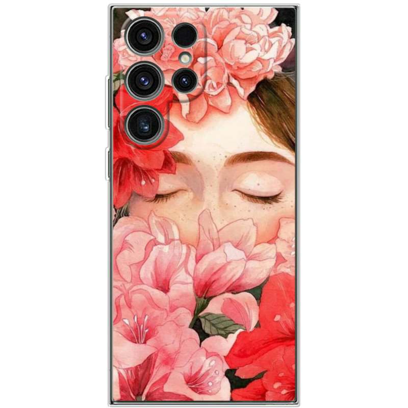 Чехол BoxFace Samsung Galaxy S24 Ultra Girl in Flowers