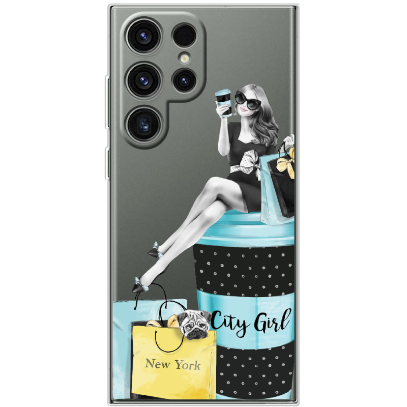 Прозрачный чехол BoxFace Samsung Galaxy S24 Ultra City Girl