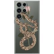 Прозрачный чехол BoxFace Samsung Galaxy S24 Ultra Glamor Snake