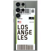 Прозрачный чехол BoxFace Samsung Galaxy S24 Ultra Ticket Los Angeles