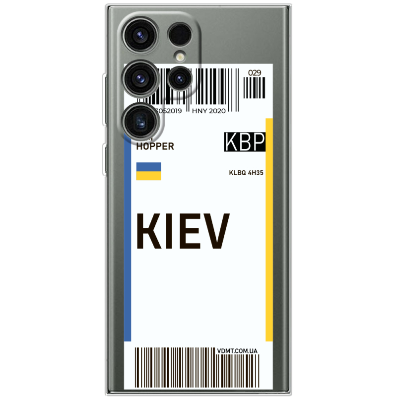 Прозрачный чехол BoxFace Samsung Galaxy S24 Ultra Ticket Kiev