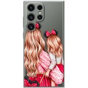 Прозрачный чехол BoxFace Samsung Galaxy S24 Ultra Mouse Girls