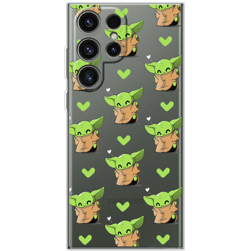 Прозрачный чехол BoxFace Samsung Galaxy S24 Ultra Pattern Baby Yoda