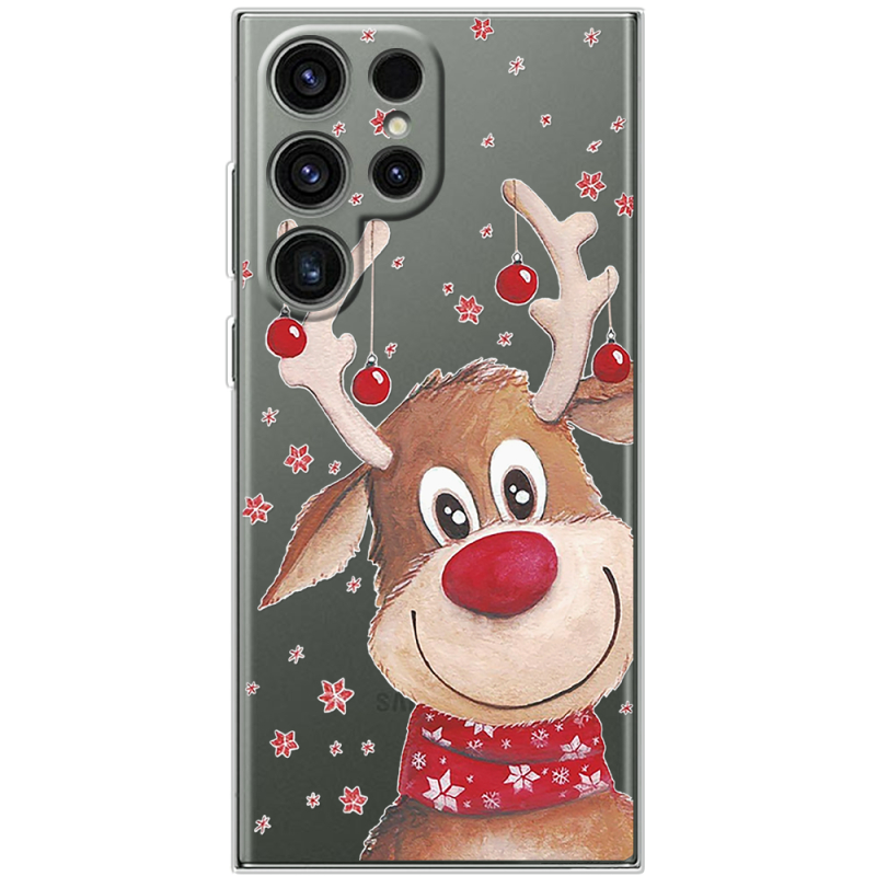 Прозрачный чехол BoxFace Samsung Galaxy S24 Ultra Winter Deer