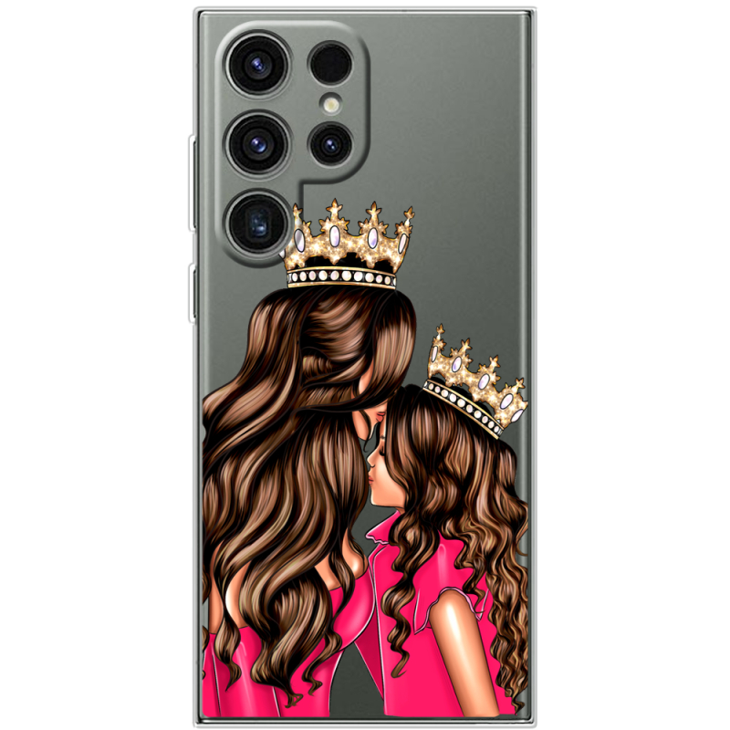 Прозрачный чехол BoxFace Samsung Galaxy S24 Ultra Queen and Princess