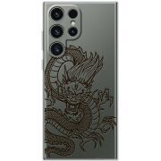 Прозрачный чехол BoxFace Samsung Galaxy S24 Ultra Chinese Dragon