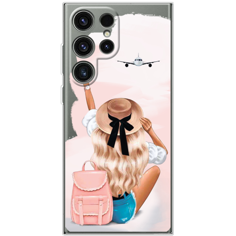 Прозрачный чехол BoxFace Samsung Galaxy S24 Ultra Travel Girl