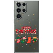 Прозрачный чехол BoxFace Samsung Galaxy S24 Ultra Merry Christmas