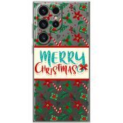 Прозрачный чехол BoxFace Samsung Galaxy S24 Ultra Vintage Christmas Pattern