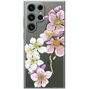Прозрачный чехол BoxFace Samsung Galaxy S24 Ultra Cherry Blossom