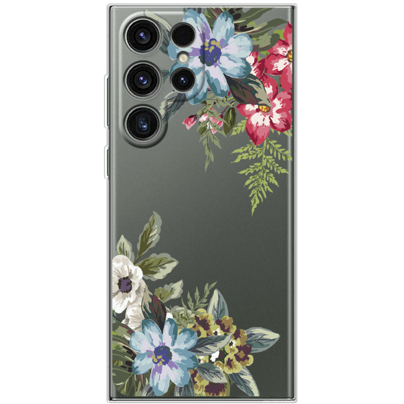 Прозрачный чехол BoxFace Samsung Galaxy S24 Ultra Floral