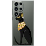 Чехол со стразами Samsung Galaxy S24 Ultra Egipet Cat