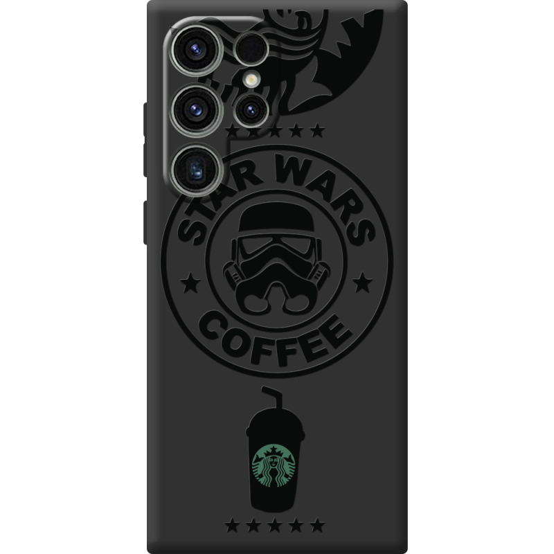 Черный чехол BoxFace Samsung Galaxy S24 Ultra Dark Coffee