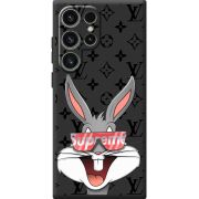 Черный чехол BoxFace Samsung Galaxy S24 Ultra looney bunny