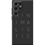 Черный чехол BoxFace Samsung Galaxy S24 Ultra Minimalistic