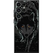 Черный чехол BoxFace Samsung Galaxy S24 Ultra Wolf