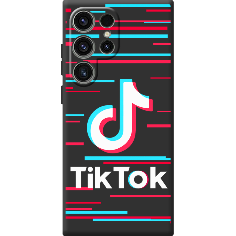 Черный чехол BoxFace Samsung Galaxy S24 Ultra Tik Tok