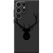 Черный чехол BoxFace Samsung Galaxy S24 Ultra Deer