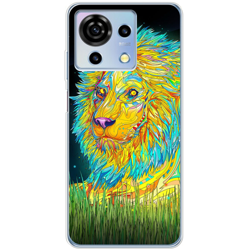 Чехол BoxFace ZTE Blade V50 Vita Moonlight Lion