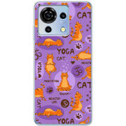 Чехол BoxFace ZTE Blade V50 Vita Yoga Cat