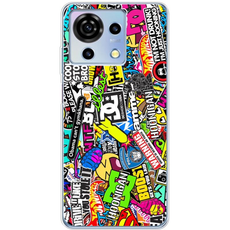 Чехол BoxFace ZTE Blade V50 Vita Multicolored Inscriptions
