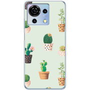 Чехол BoxFace ZTE Blade V50 Vita L-green Cacti
