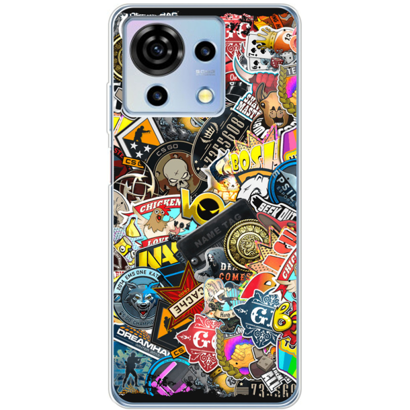 Чехол BoxFace ZTE Blade V50 Vita CS:Go Stickerbombing
