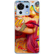 Чехол BoxFace ZTE Blade V50 Vita Yellow Girl Pop Art