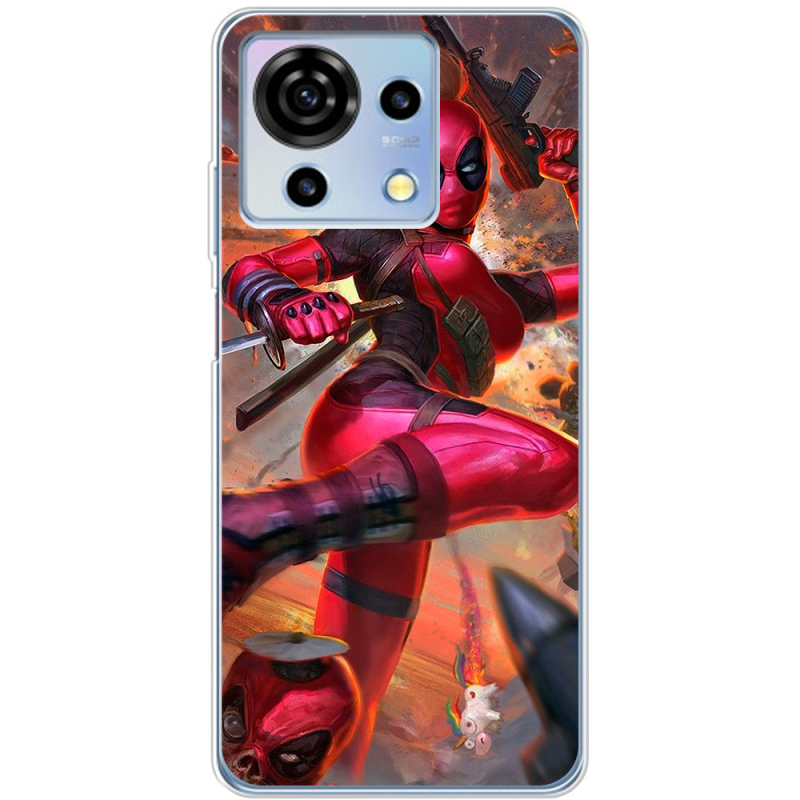 Чехол BoxFace ZTE Blade V50 Vita Woman Deadpool