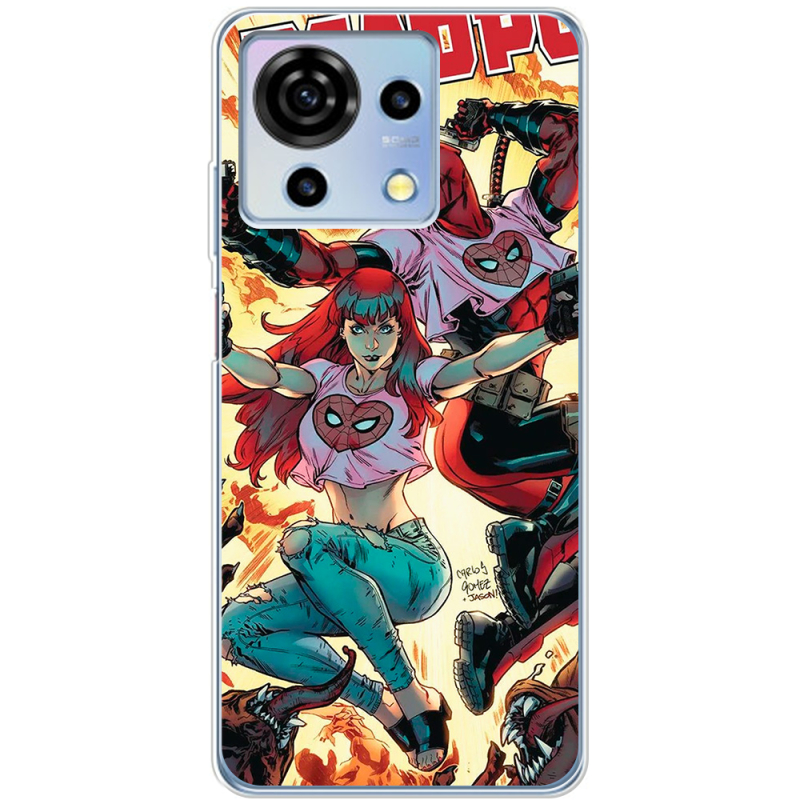 Чехол BoxFace ZTE Blade V50 Vita Deadpool and Mary Jane