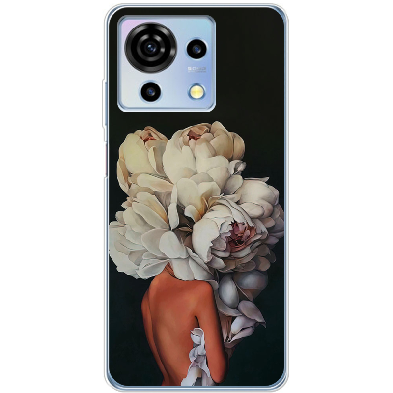 Чехол BoxFace ZTE Blade V50 Vita Exquisite White Flowers