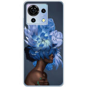 Чехол BoxFace ZTE Blade V50 Vita Exquisite Blue Flowers