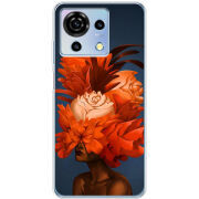Чехол BoxFace ZTE Blade V50 Vita Exquisite Orange Flowers