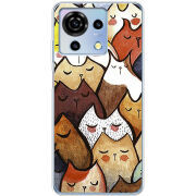Чехол BoxFace ZTE Blade V50 Vita Sleepy Cats
