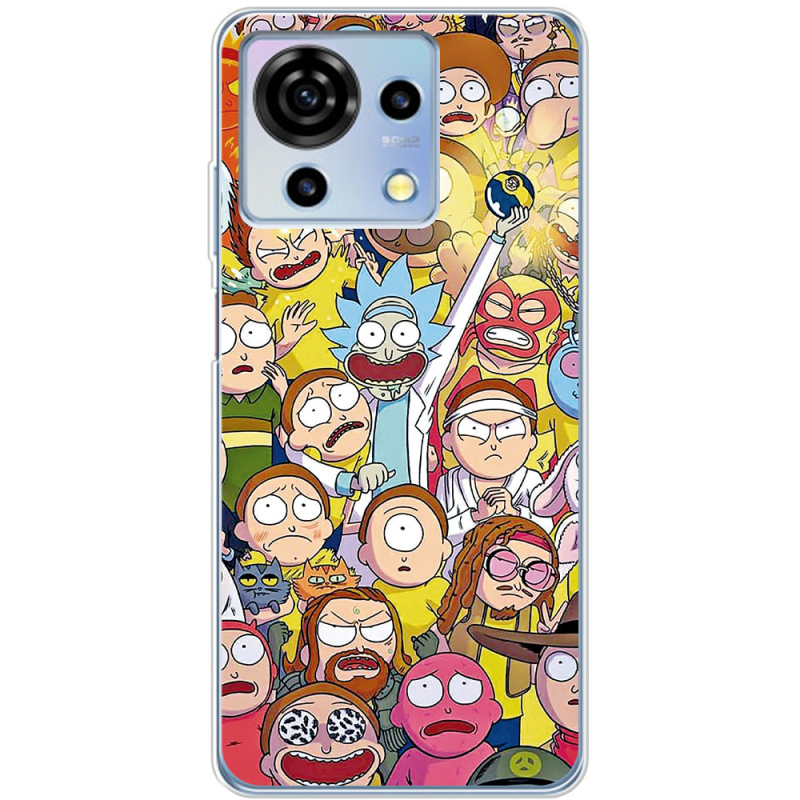 Чехол BoxFace ZTE Blade V50 Vita Rick and Morty