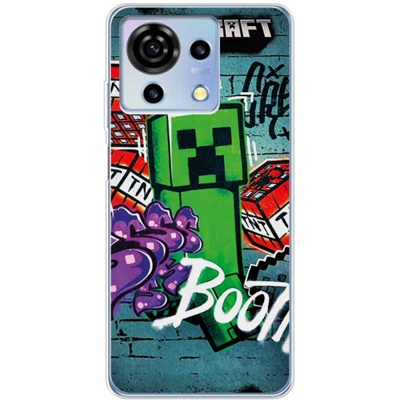 Чехол BoxFace ZTE Blade V50 Vita Minecraft Graffiti