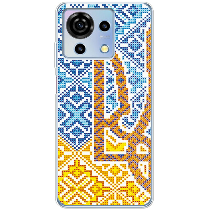 Чехол BoxFace ZTE Blade V50 Vita Тризуб Вишивка
