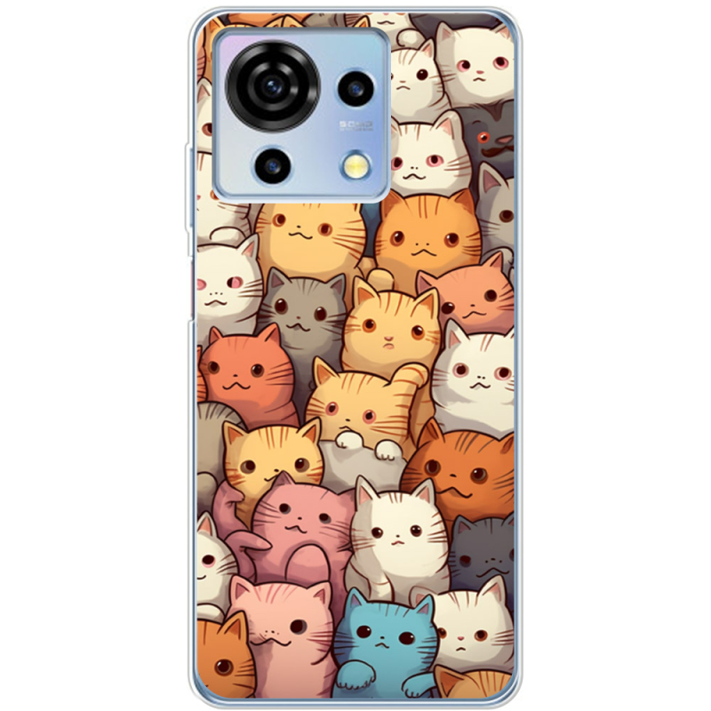 Чехол BoxFace ZTE Blade V50 Vita Котики муркотики
