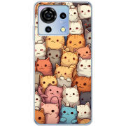 Чехол BoxFace ZTE Blade V50 Vita Котики муркотики