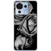 Чехол BoxFace ZTE Blade V50 Vita Black and White Roses