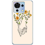Чехол BoxFace ZTE Blade V50 Vita Flower Hands