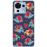 Чехол BoxFace ZTE Blade V50 Vita Flying Elephants