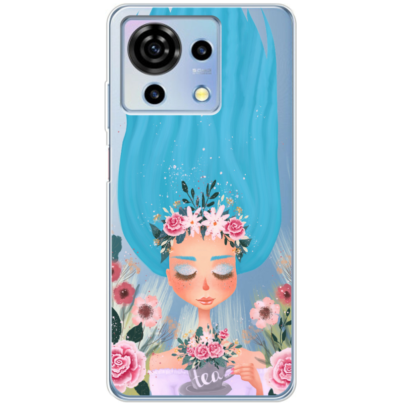 Прозрачный чехол BoxFace ZTE Blade V50 Vita Blue Hair