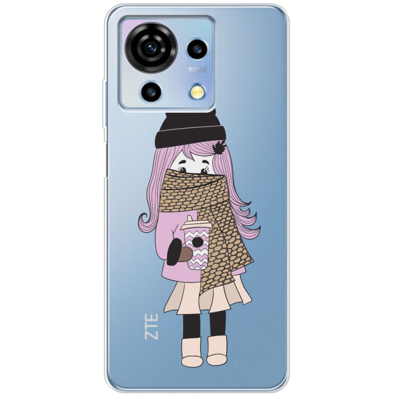 Прозрачный чехол BoxFace ZTE Blade V50 Vita Winter Morning Girl