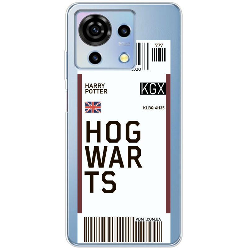 Прозрачный чехол BoxFace ZTE Blade V50 Vita Ticket Hogwarts