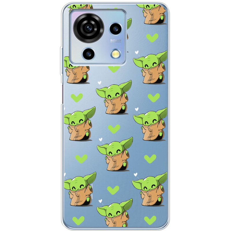 Прозрачный чехол BoxFace ZTE Blade V50 Vita Pattern Baby Yoda