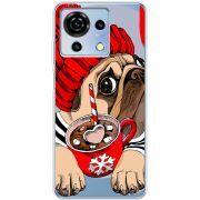 Прозрачный чехол BoxFace ZTE Blade V50 Vita Winter Puggy