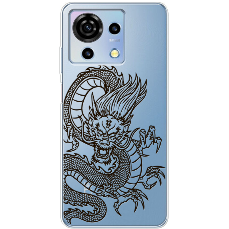 Прозрачный чехол BoxFace ZTE Blade V50 Vita Chinese Dragon