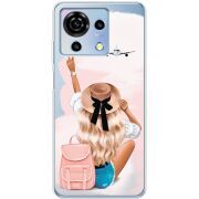 Прозрачный чехол BoxFace ZTE Blade V50 Vita Travel Girl